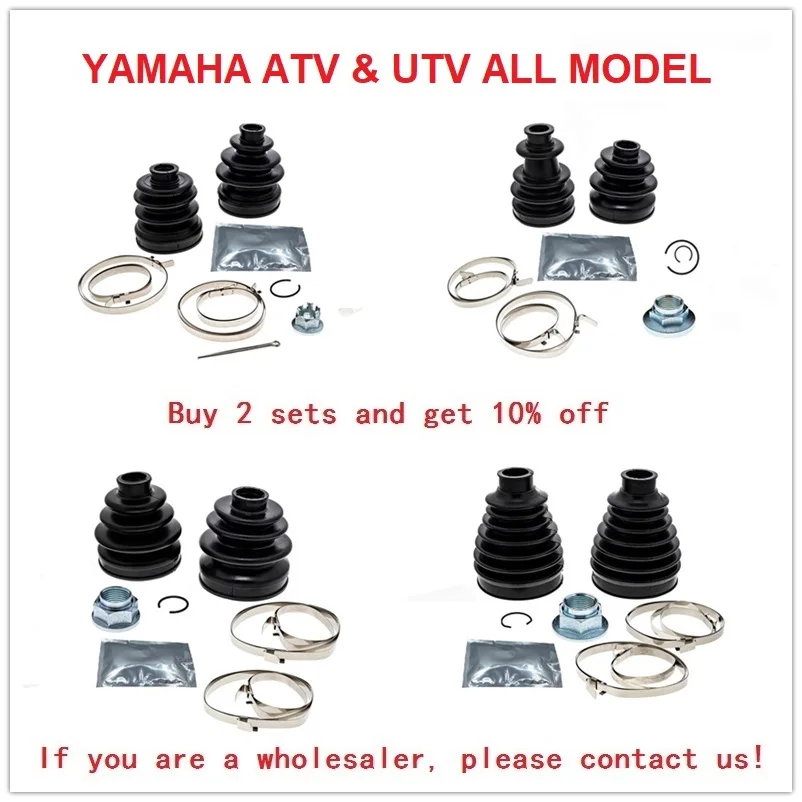 For YAMAHA GRIZZLY BIG BEAR KODIAK WOLVERINE TIMBERWOLF RHINO VIKING 450 660 700 250 350 400 550 ATV UTV PARTS CV Boot Kit - AliExpress 34 image 1