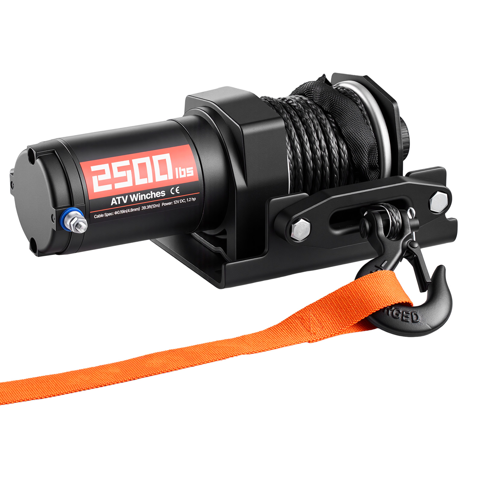SucceBuy 2500/3500LBS 12V Wired Electric ATV/UTV Winch with 32/39ft Synthetic Rope Aluminum Fairlead Mount Plate for Towing Car - AliExpress 202216001 image 1